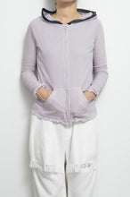 Load image into Gallery viewer, RIB ZIP-UP HOODIE_01 size/PNK