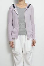 Load image into Gallery viewer, RIB ZIP-UP HOODIE_01 size/PNK