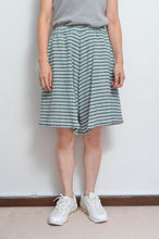 Load image into Gallery viewer, CHECK WIDE SHORTS_GREEN CHECK/01 size
