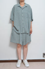 Load image into Gallery viewer, CHECK WIDE SHORTS_GREEN CHECK/01 size