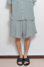 Load image into Gallery viewer, CHECK WIDE SHORTS_GREEN CHECK/01 size