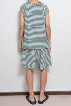 Load image into Gallery viewer, CHECK WIDE SHORTS_GREEN CHECK/01 size