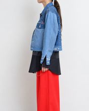 將圖片載入圖庫檢視器 Denim easy panel blouson "PGR" / 01size