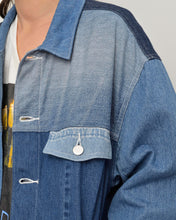 画像をギャラリービューアに読み込む, PANEL DENIM BLOUSON/毎日だ/02 size A