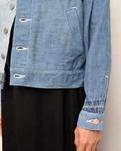 画像をギャラリービューアに読み込む, PANEL DENIM BLOUSON/JOY/01 size B