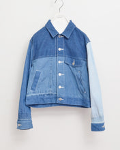 画像をギャラリービューアに読み込む, PANEL DENIM BLOUSON/JOY/01 size A