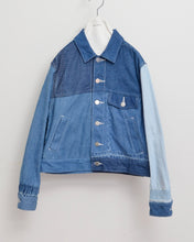 画像をギャラリービューアに読み込む, PANEL DENIM BLOUSON/毎日だ/01 size A