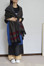 Load image into Gallery viewer, tsutae SHAWL HOODIE_LINE / RED×BLK
