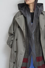 Load image into Gallery viewer, tsutae SHAWL HOODIE_LINE / RED×BLK