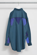 画像をギャラリービューアに読み込む, WOOL VIYELLA △ SH/BLU GRN/SLACK_02