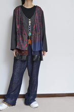 Load image into Gallery viewer, FLOWER LACE FLARE PT/NAV/01_A