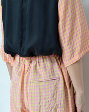 画像をギャラリービューアに読み込む, SHORT SLEEVE JUMP SUIT / PNK CHECK / 00 size