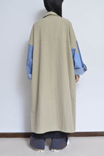 Load image into Gallery viewer, DENIM SLEEVE TRENCH COAT/BEG/02