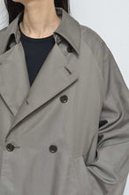 Load image into Gallery viewer, SCARF-LINED TRENCH COAT/KHAKI/01