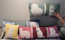 画像をギャラリービューアに読み込む, RUG CUSHION_GREEN CAT