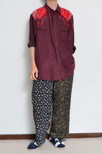 画像をギャラリービューアに読み込む, BANDANA FRINGE FAKE SUEDE SH / RED