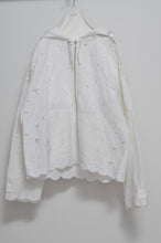 画像をギャラリービューアに読み込む, TABLE CLOTH ZIP-UP HOODIE/WHT/01 size_001