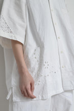 Load image into Gallery viewer, TABLE CLOTH OPEN COLLAR SH / OFF WHITE_01