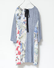 画像をギャラリービューアに読み込む, Mixed pattern panel dress_B