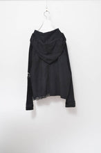 Load image into Gallery viewer, TABLE CLOTH ZIP-UP HOODIE/BLK/01 size