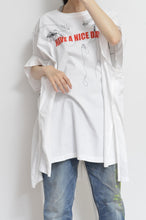 Load image into Gallery viewer, WIDE TEE(SLIT SLEEVE)MEGUMU YAMAMOTO_eye