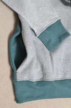 画像をギャラリービューアに読み込む, TWO-TONE HOODIE_GREEN/MIND GAME print/02 size