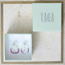 Load image into Gallery viewer, E_YAGA × YEAH RIGHT!!_Glass And Beads Hoop U Pierce