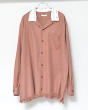将图片加载到图库查看器,Tablecloth collar fringe shirt / bishu wool_B
