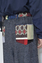 画像をギャラリービューアに読み込む, LINEN WOOL WIDE PAINTER PT / NAV_03