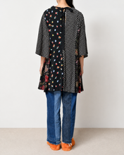 画像をギャラリービューアに読み込む, Mixed pattern panel dress_C