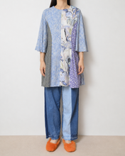 画像をギャラリービューアに読み込む, Mixed pattern panel dress_D