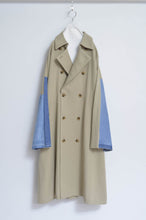 Load image into Gallery viewer, DENIM SLEEVE TRENCH COAT/BEG/02
