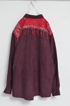 画像をギャラリービューアに読み込む, BANDANA FRINGE FAKE SUEDE SH / RED