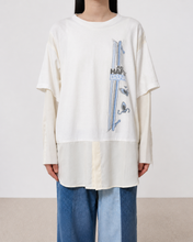이미지를 갤러리 뷰어에 로드 , Fake layered T-shirt / WHITE_A