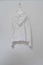Load image into Gallery viewer, TABLE CLOTH ZIP-UP HOODIE/WHT/01 size
