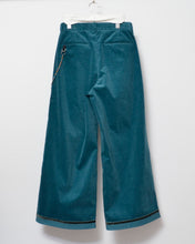 이미지를 갤러리 뷰어에 로드 , Deep tuck wide pants / corduroy / Deep green