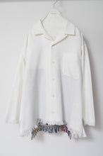 画像をギャラリービューアに読み込む, WHT FRINGE RUG L/S SH_01size