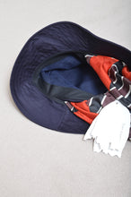 Load image into Gallery viewer, SCARF DROOPY BUCKET HAT_NAV_07