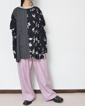將圖片載入圖庫檢視器 W SLEEVE TOPS_NAVY / B