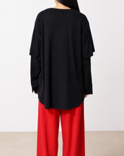画像をギャラリービューアに読み込む, Fake layered T-shirt / BLACK_G