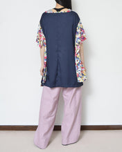 Load image into Gallery viewer, W SLEEVE TOPS_NAVY / A
