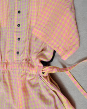 画像をギャラリービューアに読み込む, SHORT SLEEVE JUMP SUIT / PNK CHECK / 00 size