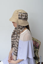 Load image into Gallery viewer, SCARF DROOPY BUCKET HAT_BEG_03