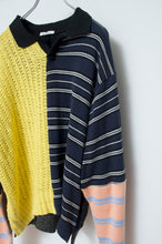 画像をギャラリービューアに読み込む, PANEL L/S POLO / SUMMER KNIT/02 size_B
