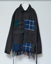 將圖片載入圖庫檢視器 Muffler short blouson / Charcoal_A