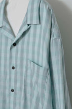 画像をギャラリービューアに読み込む, CHECK OPEN COLLAR S/S SH_BLUE CHECK/02 size