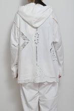 画像をギャラリービューアに読み込む, TABLE CLOTH ZIP-UP HOODIE/WHT/02 size_001