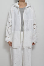 画像をギャラリービューアに読み込む, TABLE CLOTH ZIP-UP HOODIE/WHT/02 size_002