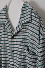 Load image into Gallery viewer, CHECK OPEN COLLAR S/S SH_GREEN CHECK/01 size