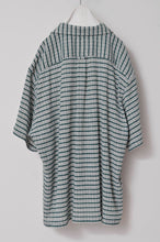Load image into Gallery viewer, CHECK OPEN COLLAR S/S SH_GREEN CHECK/01 size